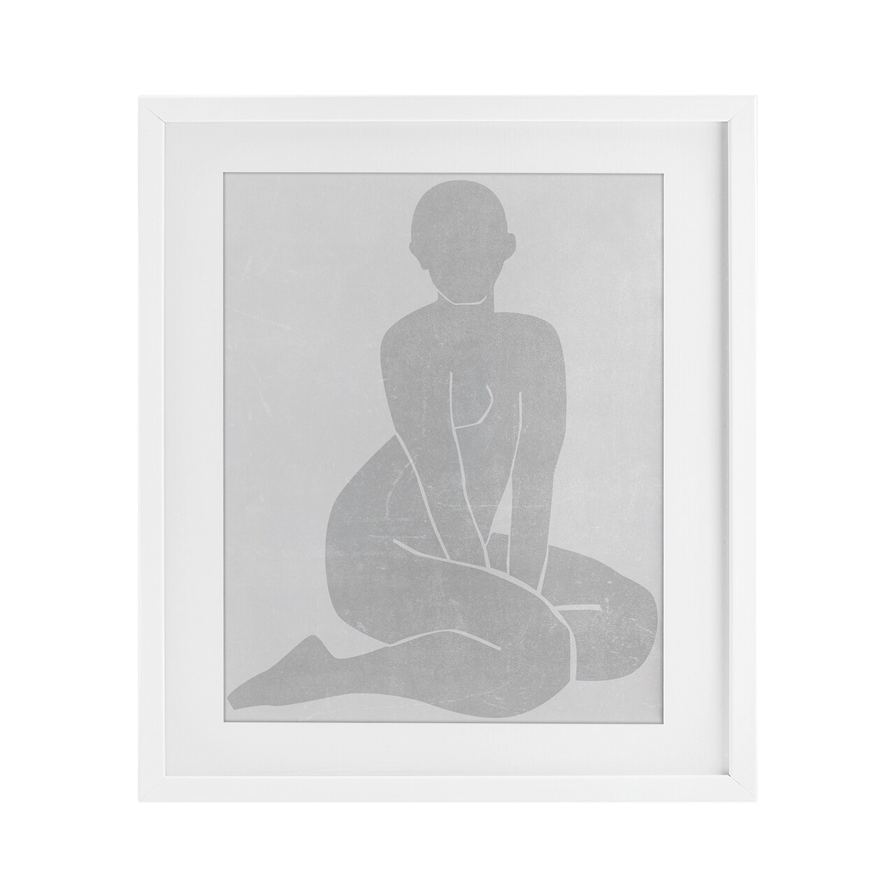 Stupell Industries Veiled Nude Contour Framed Print Under Glass, design by Melissa Wang